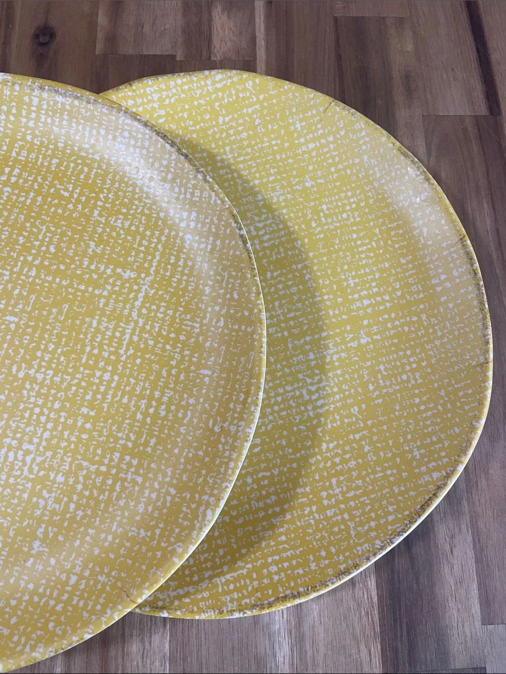 Threshold Yellow Speckledi Melamine Dinner plates - 6